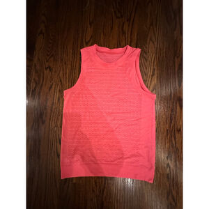 Women's Lululemon Athletic Coral Perforated Tank Top Size 6